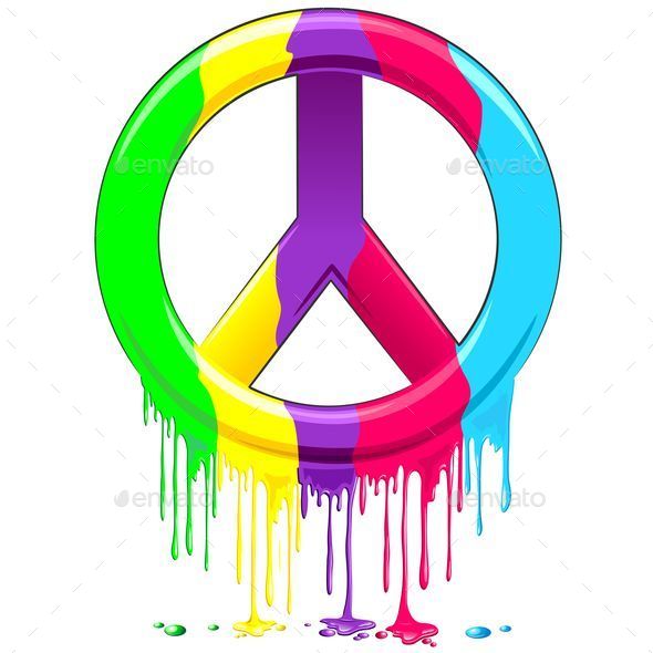 GraphicRiver Peace Symbol Dripping Rainbow Paint 10606917 GraphicRiver Peace Symbol Dripping Rainbow Paint 10606917