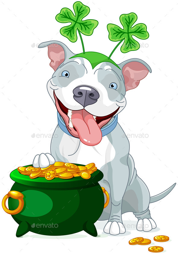 GraphicRiver Pit Bull Celebrates Saint Patrick Day 10607627 GraphicRiver Pit Bull Celebrates Saint Patrick Day 10607627
