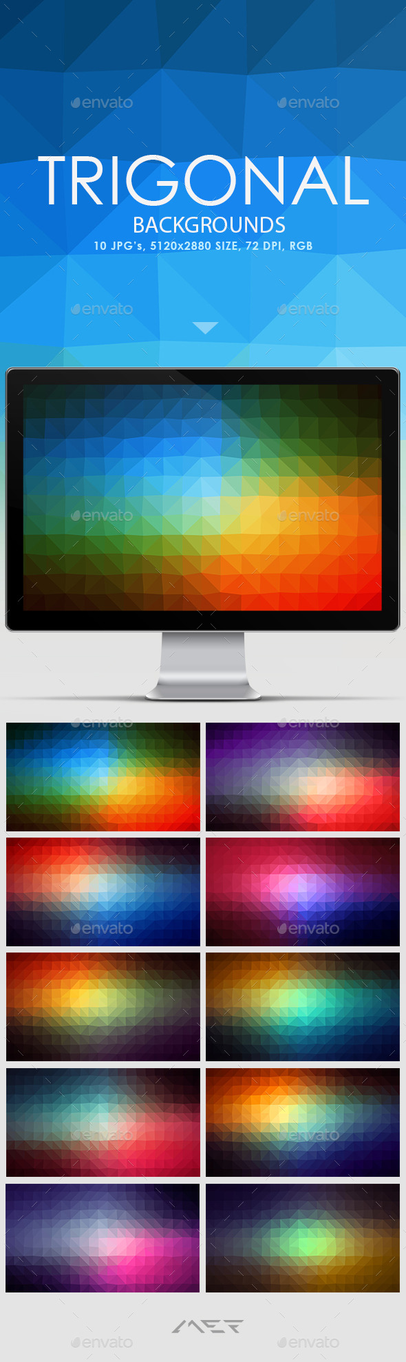 GraphicRiver Trigonal Backgrounds 10607703 GraphicRiver Trigonal Backgrounds 10607703
