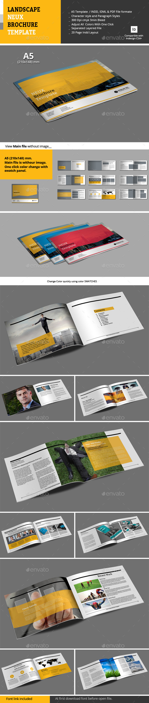 Landscape Neux Brochure Template (Corporate)