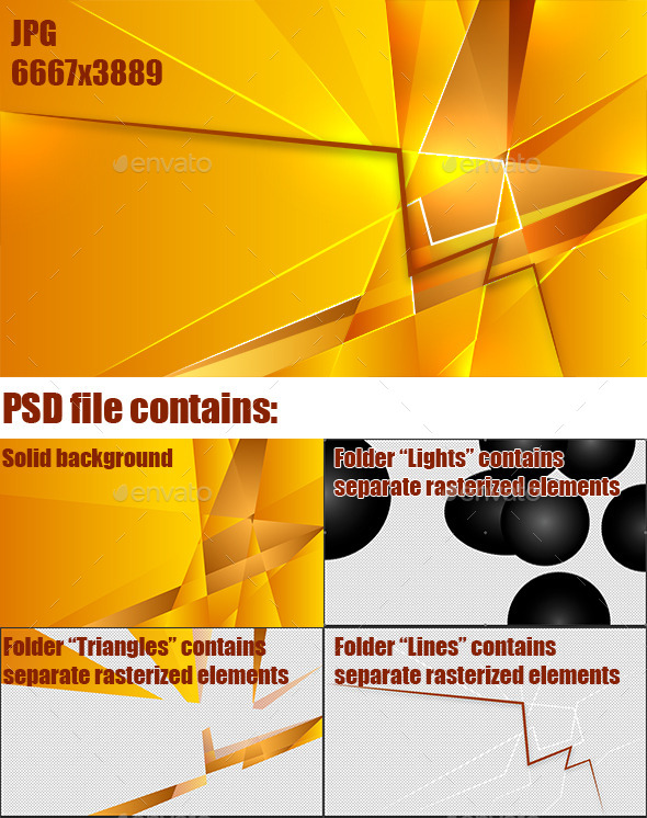 GraphicRiver Gold geometric abstraction 10548700 GraphicRiver Gold geometric abstraction 10548700