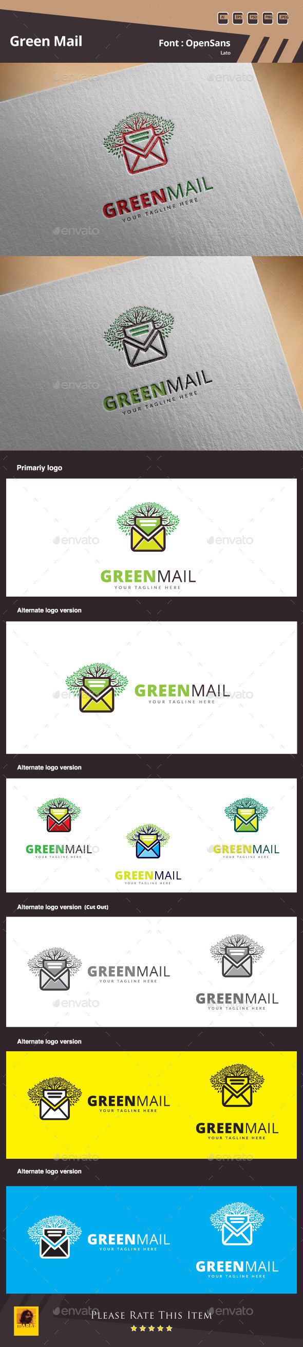 GraphicRiver Green Mail Logo Template 10610519 GraphicRiver Green Mail Logo Template 10610519