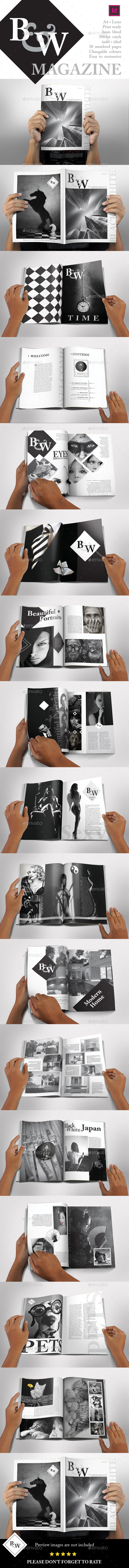 B&W Magazine Template (Magazines)