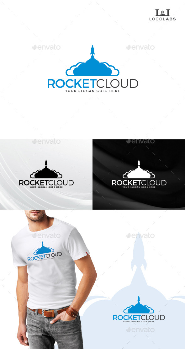 GraphicRiver Rocket Cloud Logo 10610774 GraphicRiver Rocket Cloud Logo 10610774