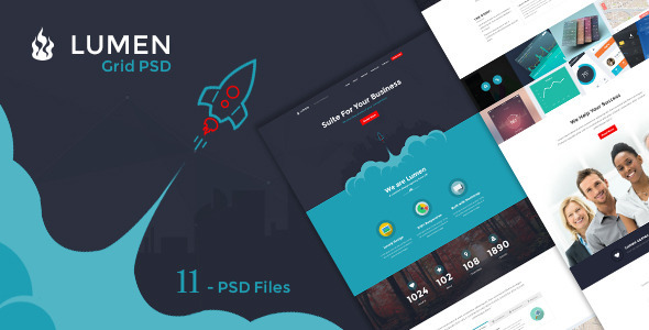 Lumen - Multi-purpose PSD Template