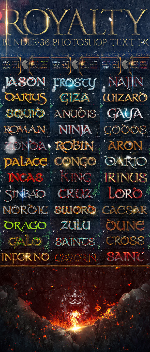 GraphicRiver Royalty Bundle 36 Photoshop Text FX 10611803 GraphicRiver Royalty Bundle 36 Photoshop Text FX 10611803
