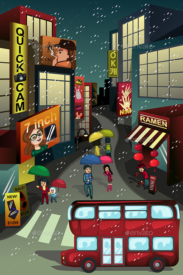 GraphicRiver City Scene 10613498 GraphicRiver City Scene 10613498