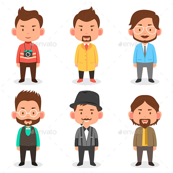 GraphicRiver Men Avatars 10614422 GraphicRiver Men Avatars 10614422