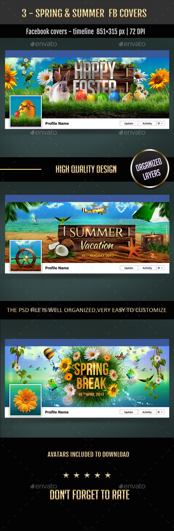 GraphicRiver 3 Spring & Summer FB Covers 10614735 GraphicRiver 3 Spring & Summer FB Covers 10614735