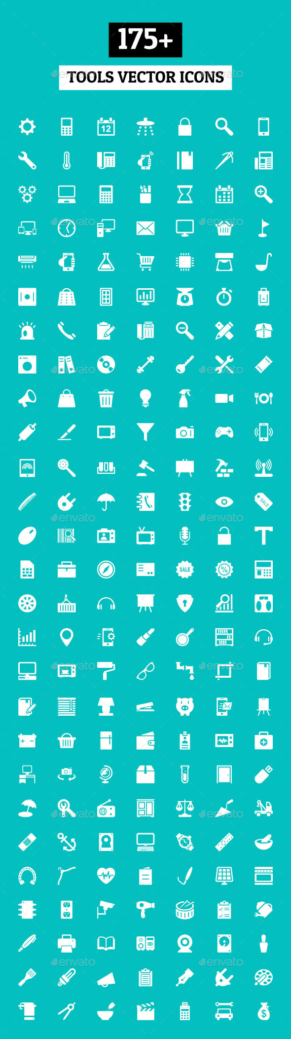 GraphicRiver 175& Tools Vector Icons 10616038 GraphicRiver 175& Tools Vector Icons 10616038