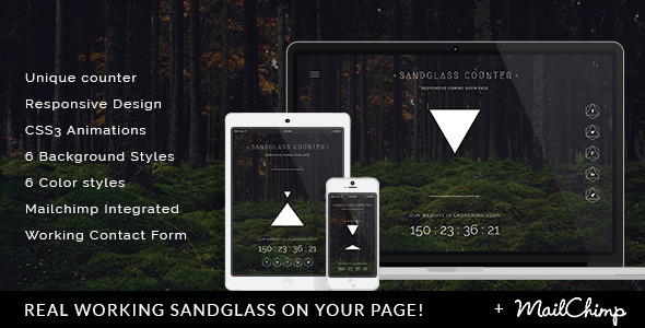 ThemeForest Sandglass Responsive Countdown Landing Page 10573805 ThemeForest Sandglass Responsive Countdown Landing Page 10573805