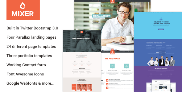ThemeForest Mixer Multipurpose HTML Template 10510436 ThemeForest Mixer Multipurpose HTML Template 10510436
