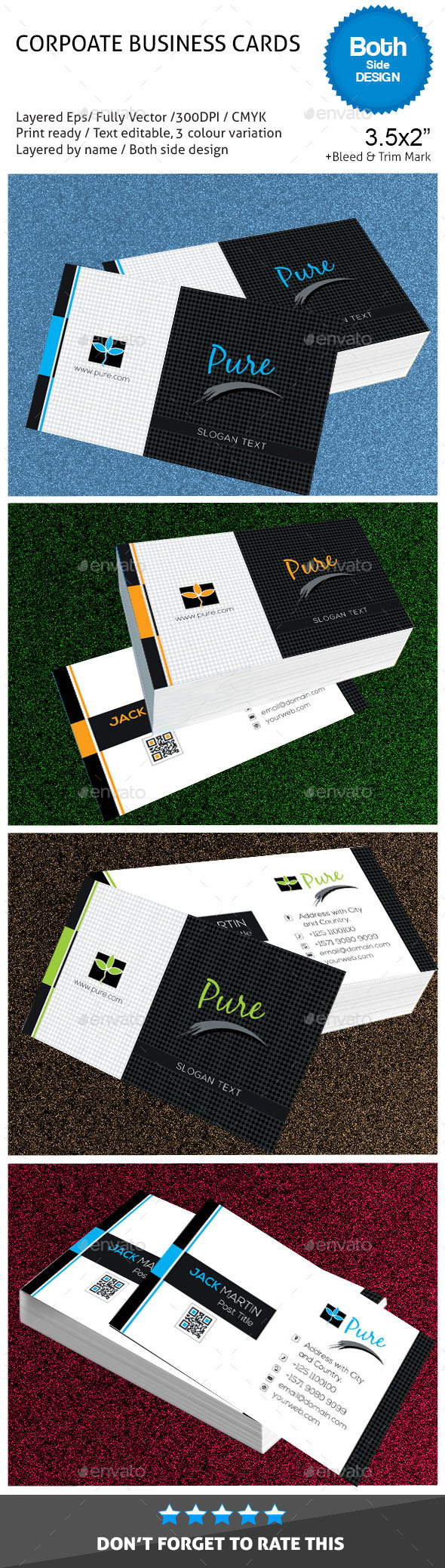 Pure Corporate Business Cards (Corporate)