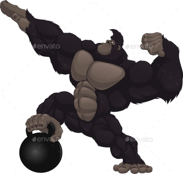 GraphicRiver Monkey Athlete 10617559 GraphicRiver Monkey Athlete 10617559