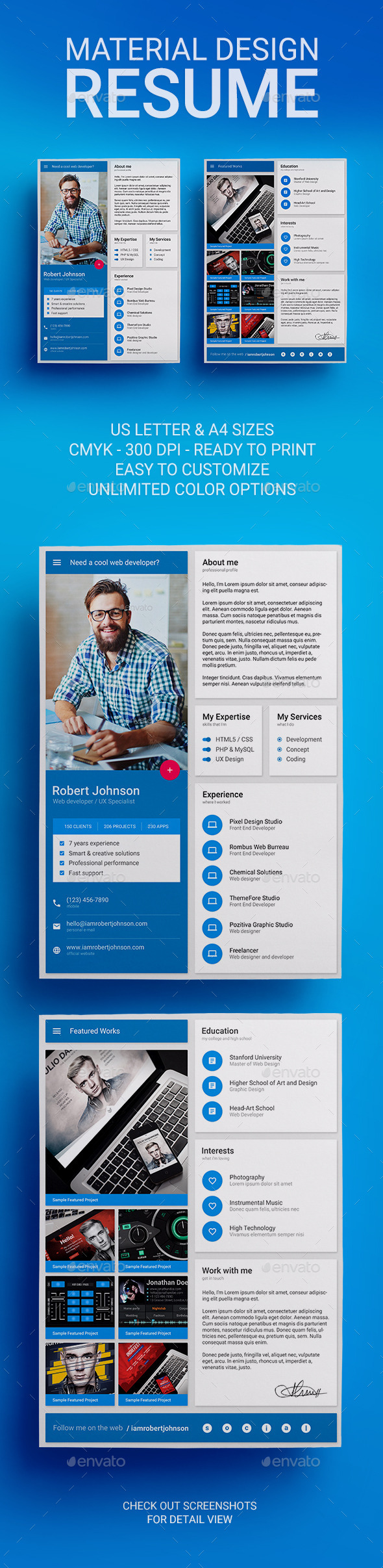 GraphicRiver MaDe Material Design Resume CV Template 10546271 GraphicRiver MaDe Material Design Resume CV Template 10546271