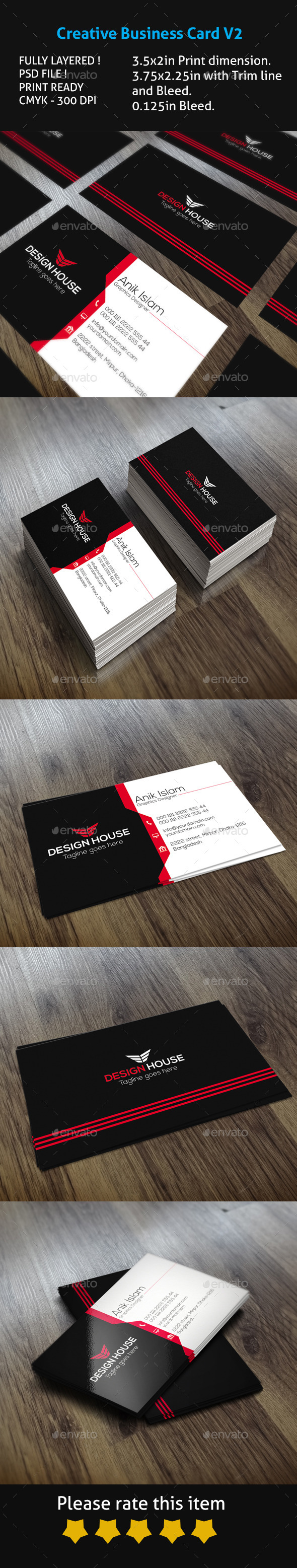 GraphicRiver Creative Business Card V2 10618998 GraphicRiver Creative Business Card V2 10618998