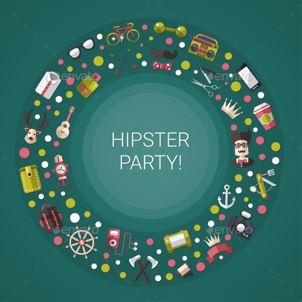 GraphicRiver Hipster Icons 10619037 GraphicRiver Hipster Icons 10619037