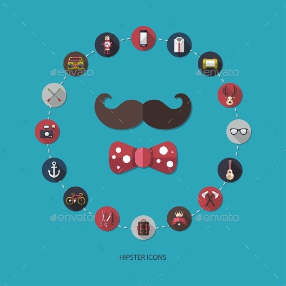 GraphicRiver Hipster Icons 10619060 GraphicRiver Hipster Icons 10619060