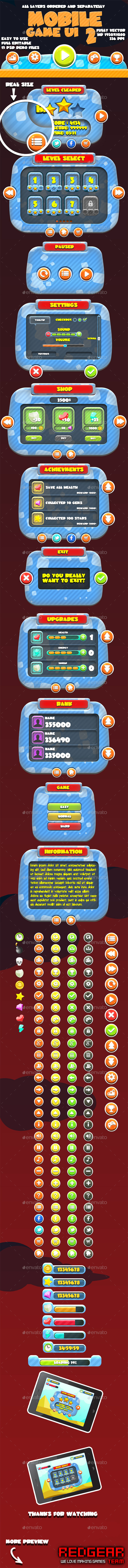 GraphicRiver Mobile Game UI Pack #2 10619075 GraphicRiver Mobile Game UI Pack #2 10619075