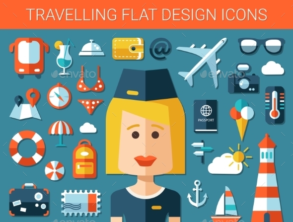 GraphicRiver Travel Icons 10619088 GraphicRiver Travel Icons 10619088