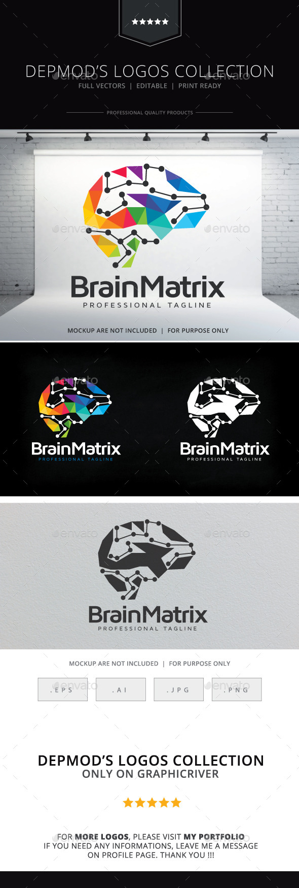 GraphicRiver Brain Matrix Logo 10619335 GraphicRiver Brain Matrix Logo 10619335