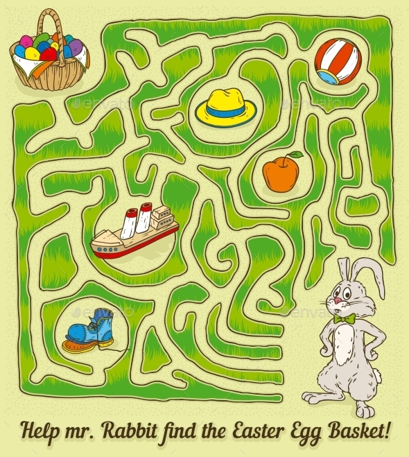 GraphicRiver Easter Rabbit Maze Game 10620516 GraphicRiver Easter Rabbit Maze Game 10620516