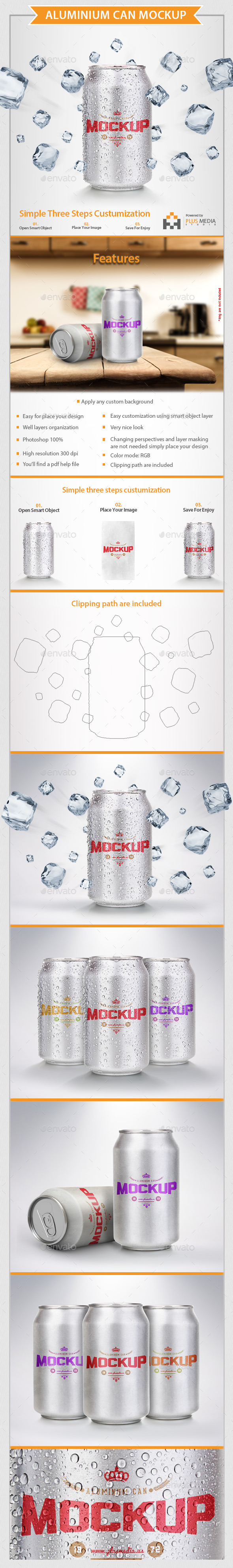 GraphicRiver Aluminium Can Mock-Up 10621267 GraphicRiver Aluminium Can Mock-Up 10621267