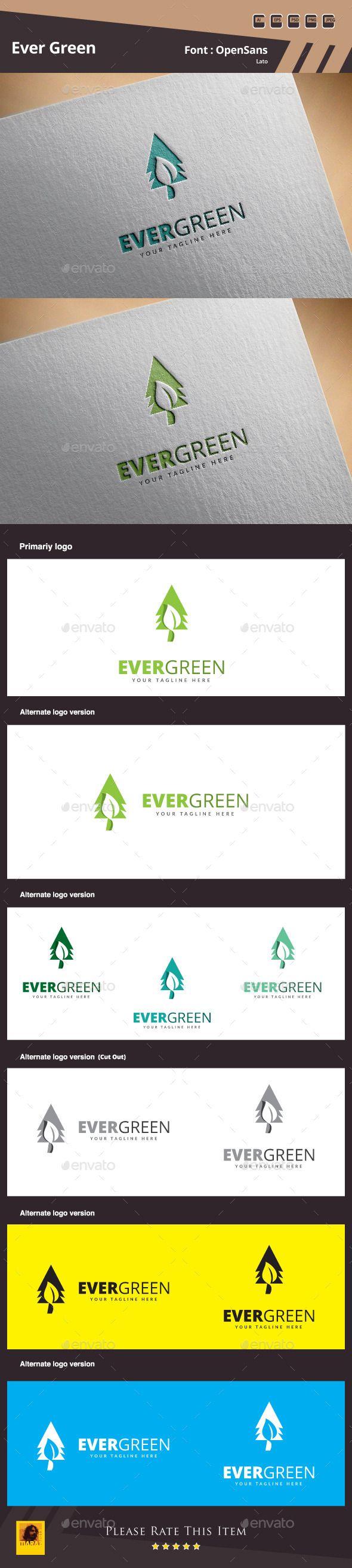GraphicRiver Evergreen Logo Template 10621723 GraphicRiver Evergreen Logo Template 10621723