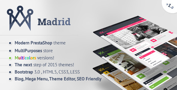 Madrid - Modern PrestaShop Theme with Customizer