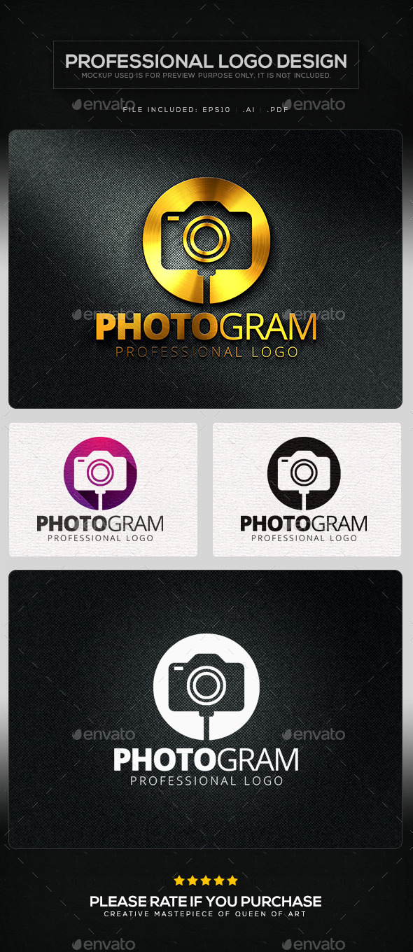 GraphicRiver Photogram Logo Template 10623482 GraphicRiver Photogram Logo Template 10623482