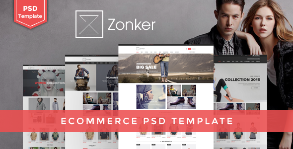 Zonker - Ecommerce PSD Template