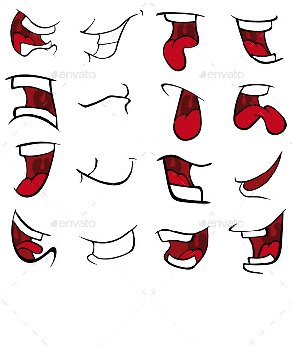 GraphicRiver Mouths Cartoon 10623824 GraphicRiver Mouths Cartoon 10623824