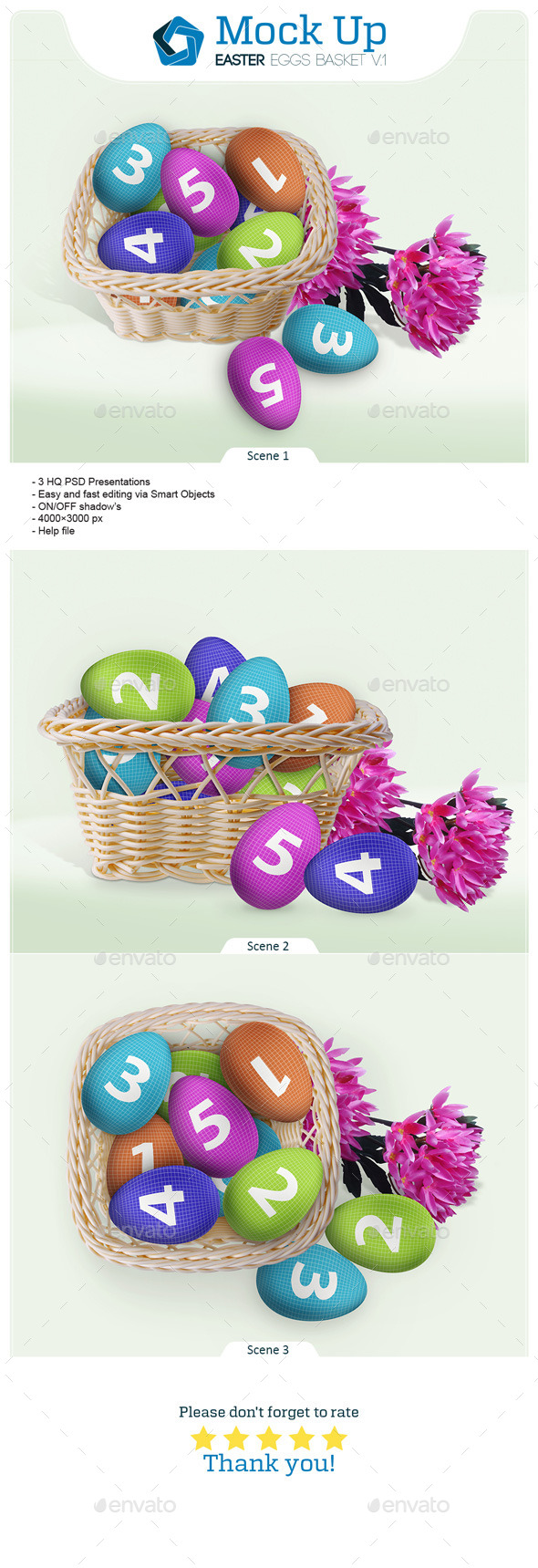 GraphicRiver Easter Eggs Basket V.1 10624064 GraphicRiver Easter Eggs Basket V.1 10624064