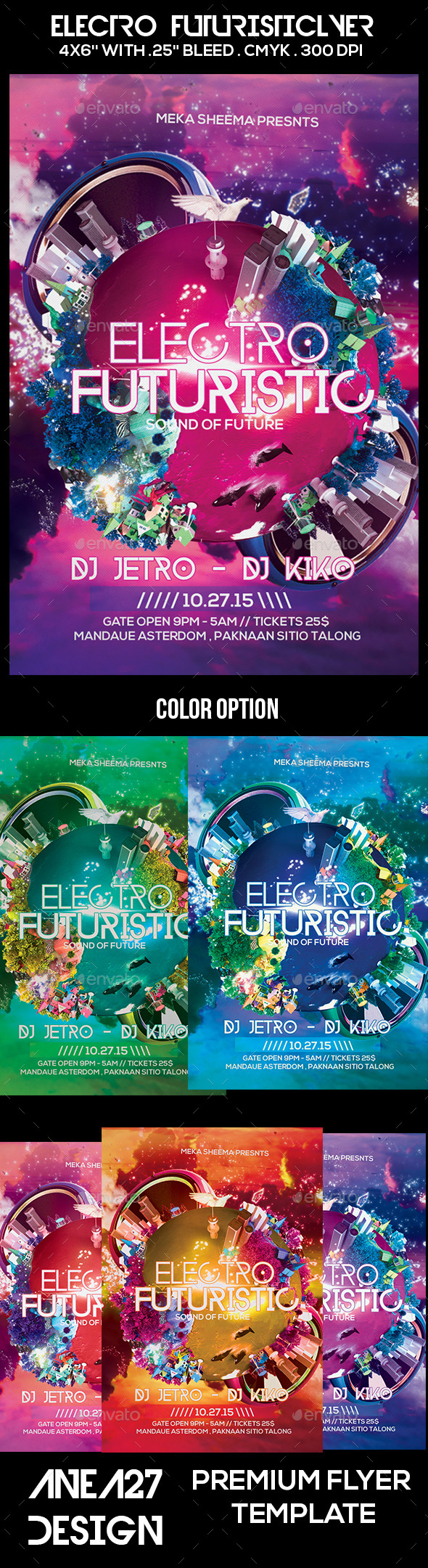 GraphicRiver Electro Futuristic Flyer 10625464 GraphicRiver Electro Futuristic Flyer 10625464