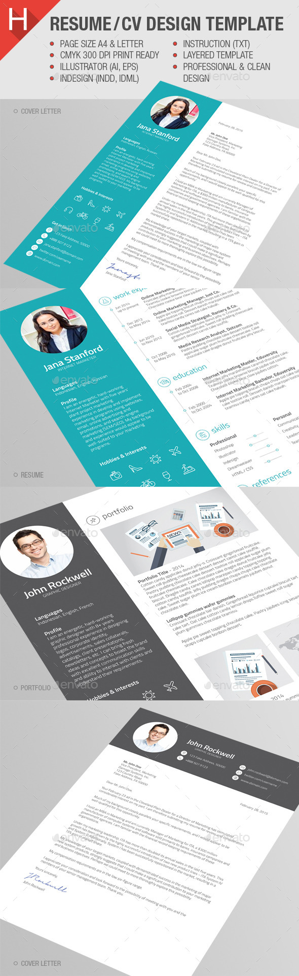 GraphicRiver Resume CV Template 10628798 GraphicRiver Resume CV Template 10628798