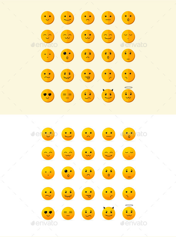GraphicRiver Smile Icon Set 10629077 GraphicRiver Smile Icon Set 10629077