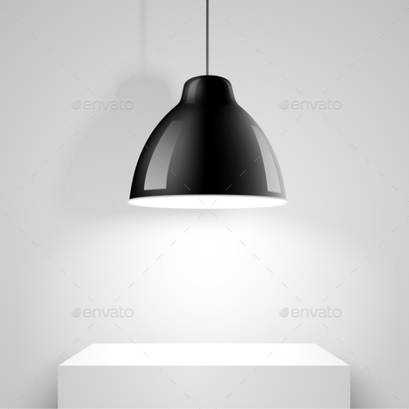 GraphicRiver Black Ceiling Lamp 10630032 GraphicRiver Black Ceiling Lamp 10630032