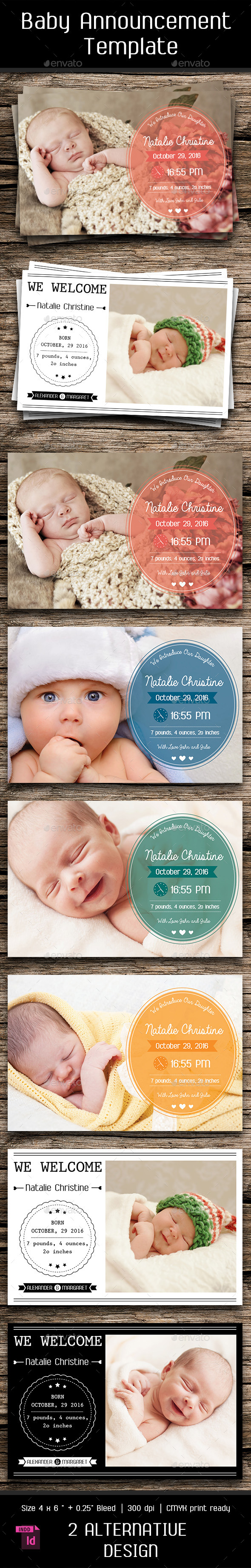 GraphicRiver Baby Announcement Template Vol.5 10630420 GraphicRiver Baby Announcement Template Vol.5 10630420