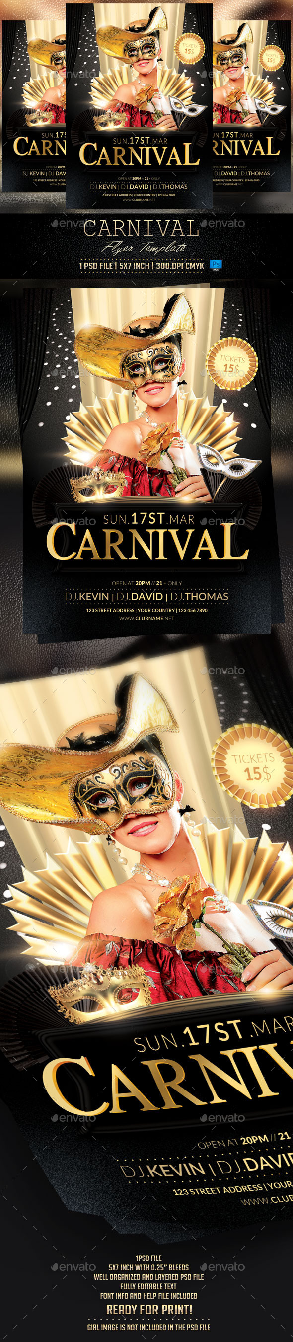 GraphicRiver Carnival Party Flyer Template 10630463 GraphicRiver Carnival Party Flyer Template 10630463