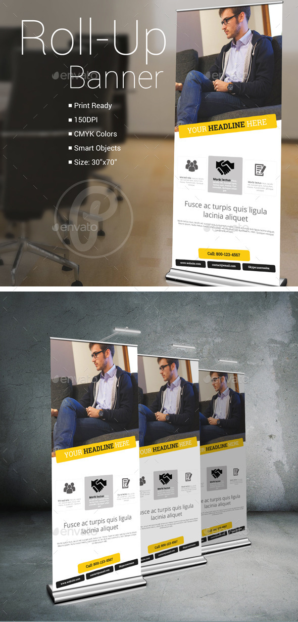 GraphicRiver Corporate Roll-Up Banner Template 10632463 GraphicRiver Corporate Roll-Up Banner Template 10632463