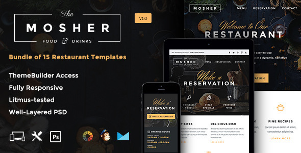 ThemeForest Mosher Promotional Email Pack & Builder Access 10633362 ThemeForest Mosher Promotional Email Pack & Builder Access 10633362