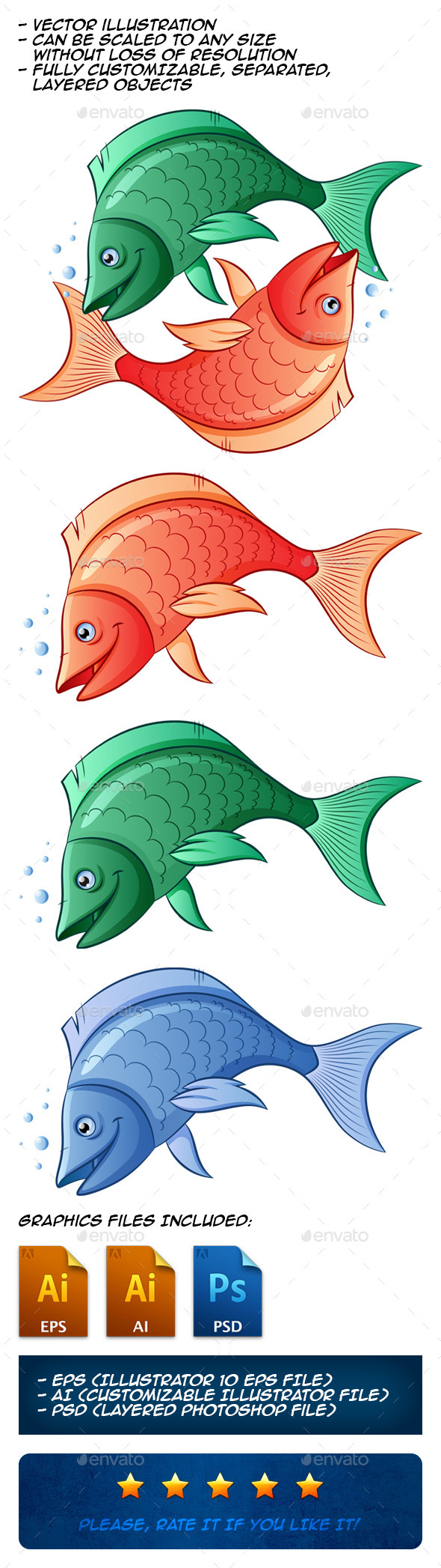 GraphicRiver Fishes 10635857 GraphicRiver Fishes 10635857