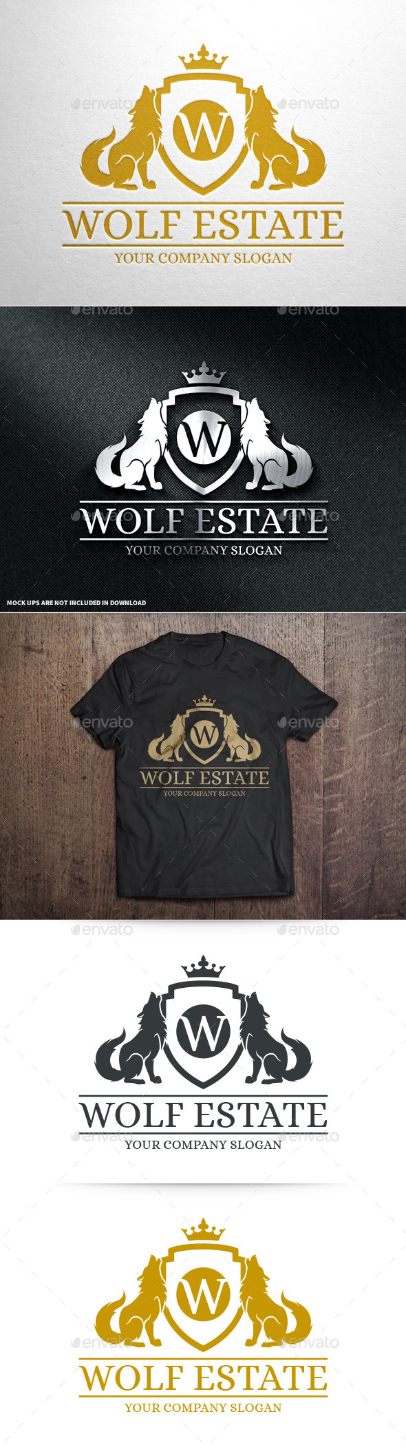 GraphicRiver Wolf Estate Logo Template 10636115 GraphicRiver Wolf Estate Logo Template 10636115