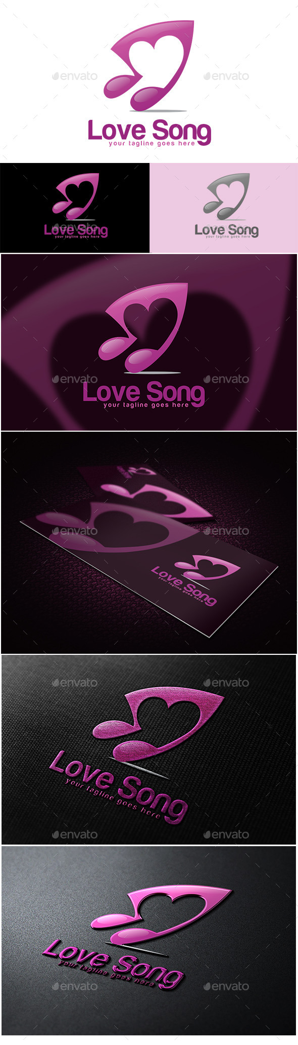 GraphicRiver Love Song Logo 10636327 GraphicRiver Love Song Logo 10636327