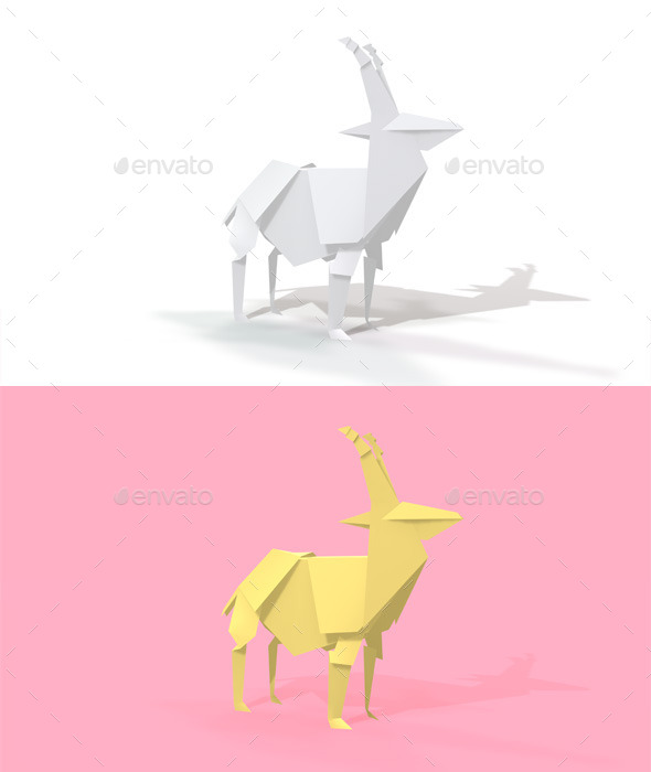 GraphicRiver Polygon Origami Antilope 10636519 GraphicRiver Polygon Origami Antilope 10636519