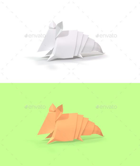 GraphicRiver Polygon Origami Armadillo 10636587 GraphicRiver Polygon Origami Armadillo 10636587