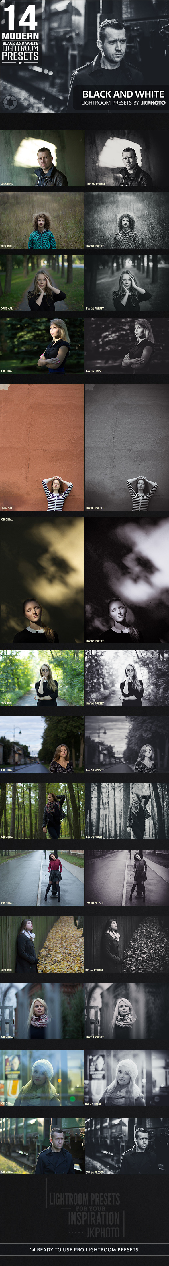 GraphicRiver 14 Black And White Lightroom Presets 10636672 GraphicRiver 14 Black And White Lightroom Presets 10636672