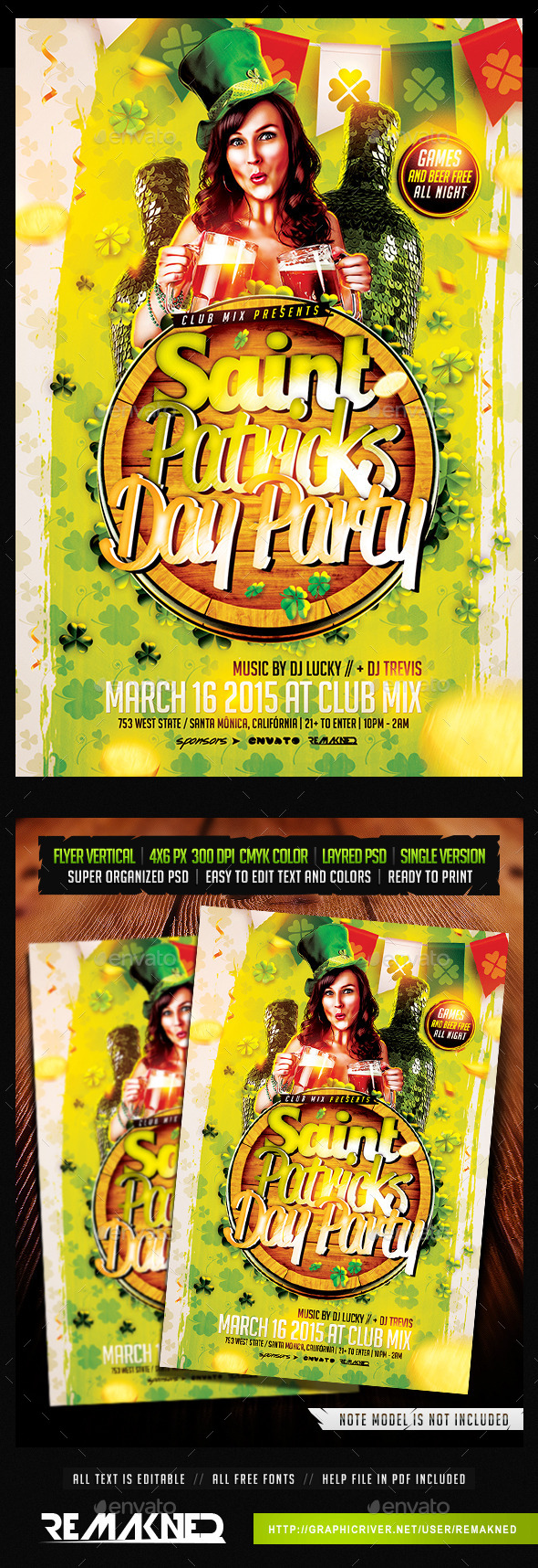 GraphicRiver St Patricks Day Flyer Template PSD 10637053 GraphicRiver St Patricks Day Flyer Template PSD 10637053