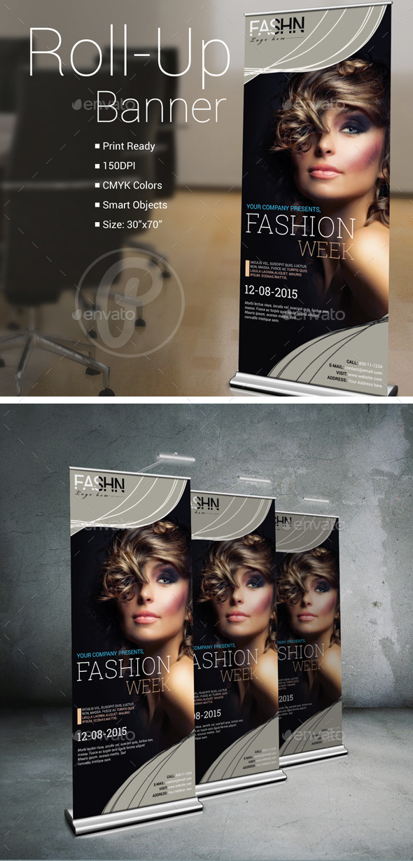 GraphicRiver Fashion Show Roll-Up Banner 10637561 GraphicRiver Fashion Show Roll-Up Banner 10637561