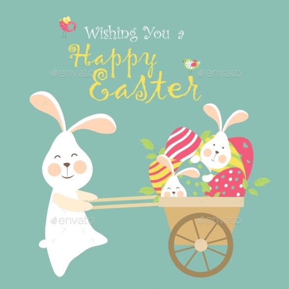 GraphicRiver Easter Bunnies and Easter Eggs 10638012 GraphicRiver Easter Bunnies and Easter Eggs 10638012